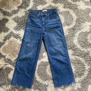 Madewell slim wide leg crop size 27